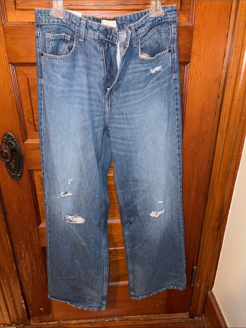 NWT Women’s Distressed Blue Denim Jeans H&M